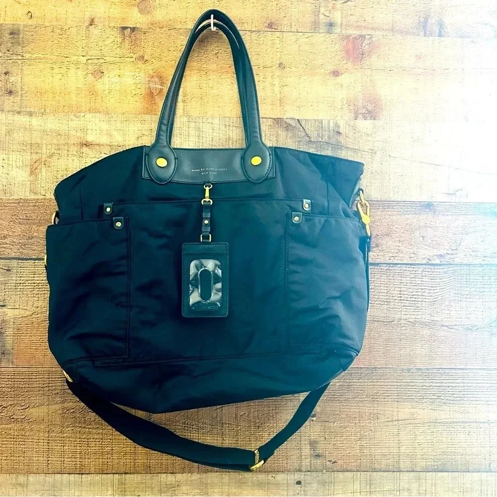 Marc by Marc Jacobs Preppy Nylon/Leather Eliz-a-baby Diaper Bag